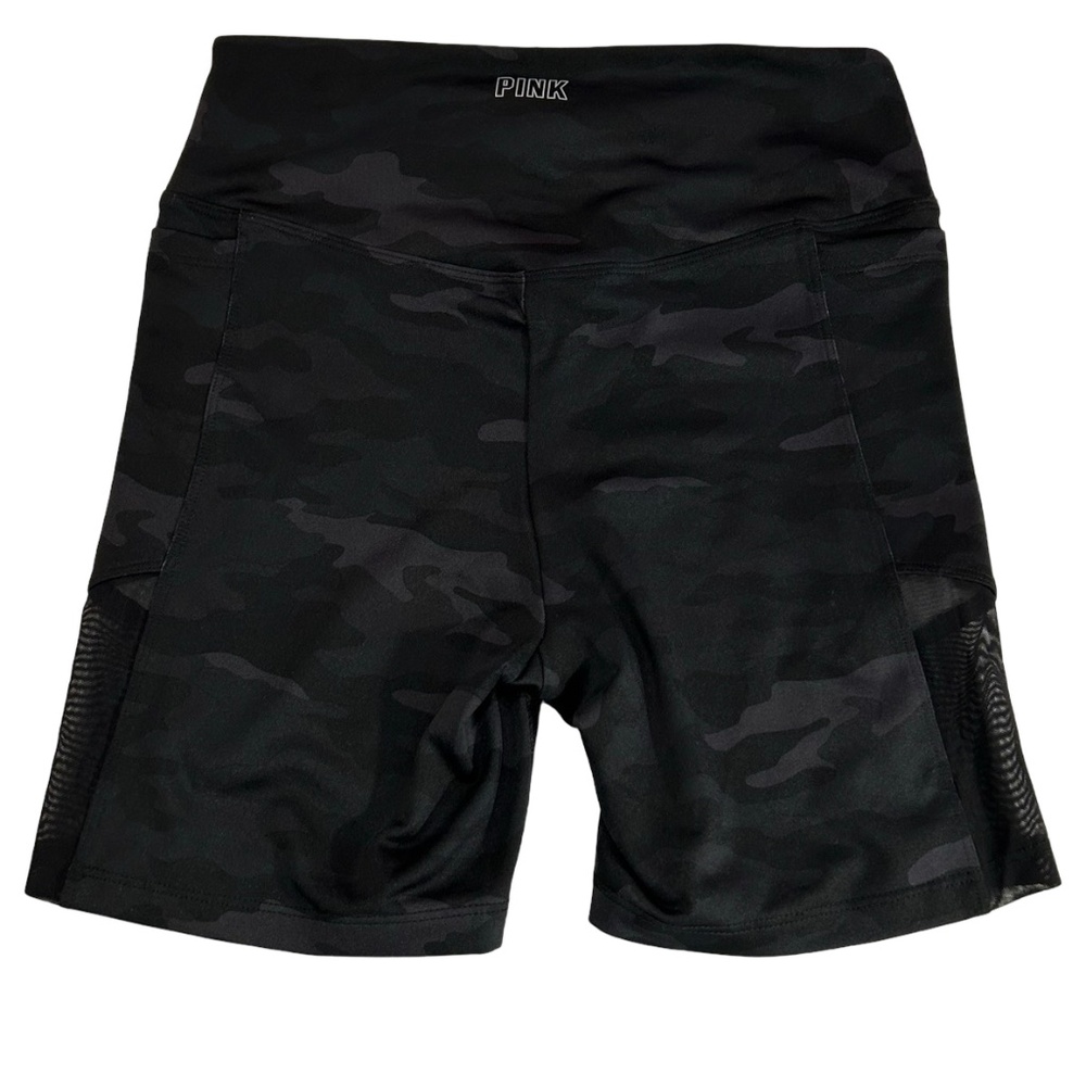 Pink Active Women's Camo High Waist Workout Bike Shorts Size Small